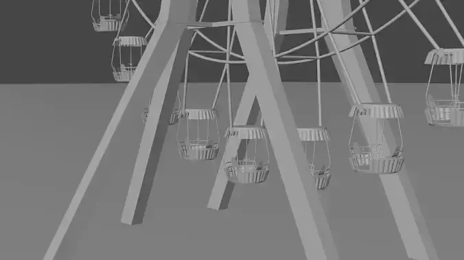 Ferris wheel Vintage 3D model