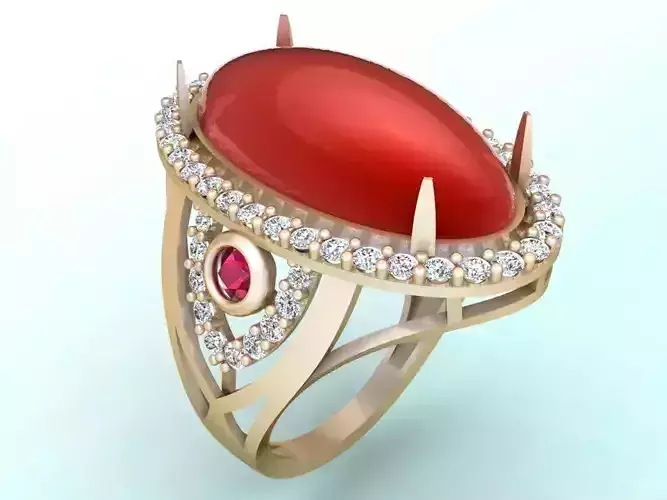 Gemstone Rings - Oval stone ring - Womens Rings