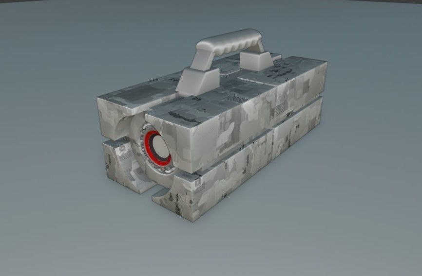 lantern 2 box with paint 3D model_7