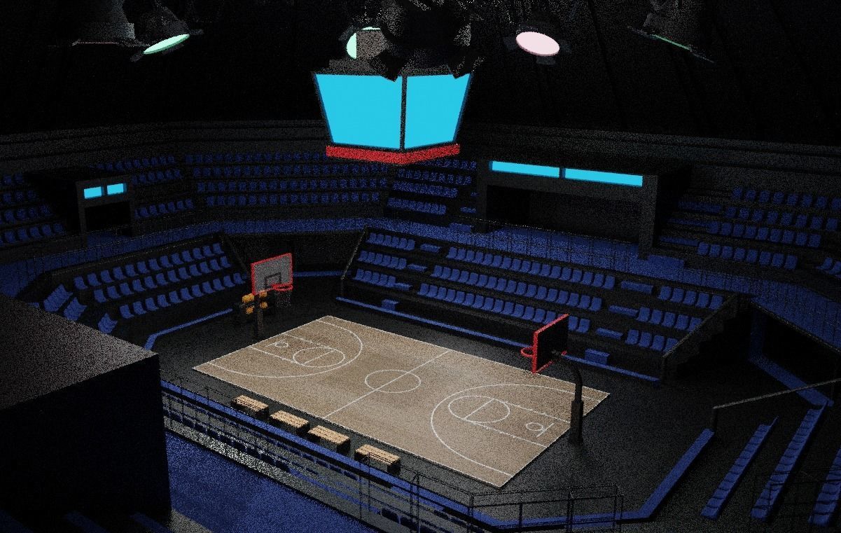 Basketball Arena 3D model_6