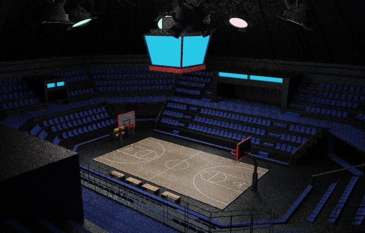 Basketball Arena 3D model_5