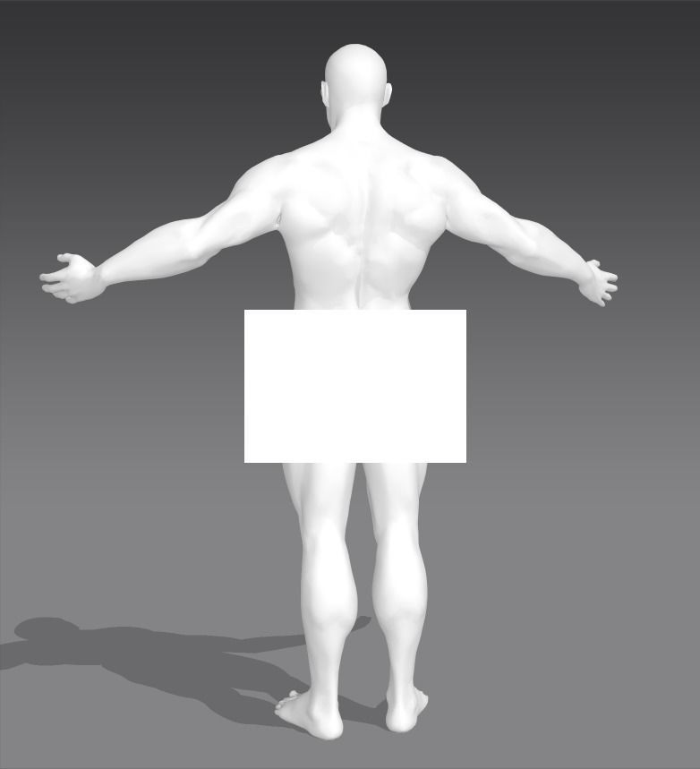 Animated avatar for Marvelous Designer Blender and others Low-poly 3D model_1