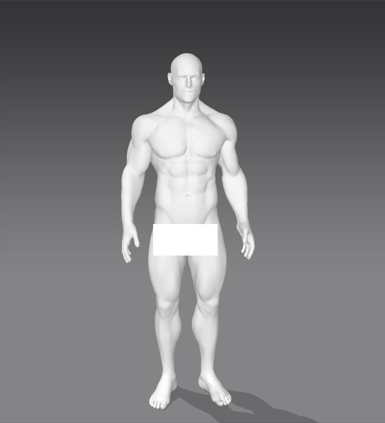 Animated avatar for Marvelous Designer Blender and others Low-poly 3D model_2