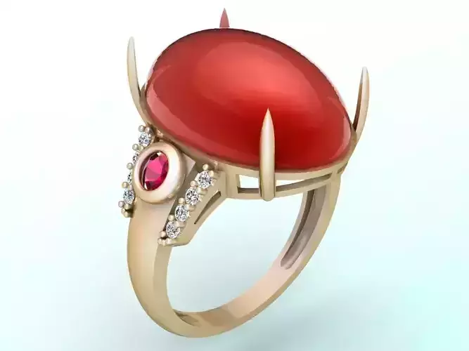 Gemstone Rings - Oval stone ring - Womens Rings