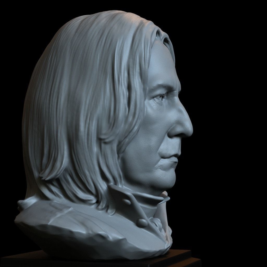 Professor Severus Snape - Alan Rickman - from Harry Potter 3D print model_2