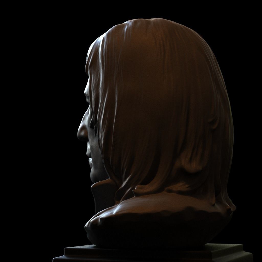 Professor Severus Snape - Alan Rickman - from Harry Potter 3D print model_5