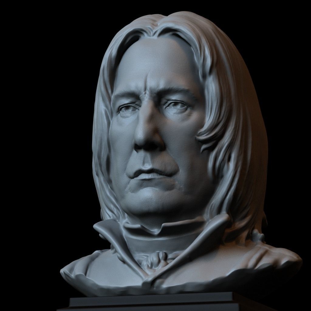 Professor Severus Snape - Alan Rickman - from Harry Potter 3D print model_1