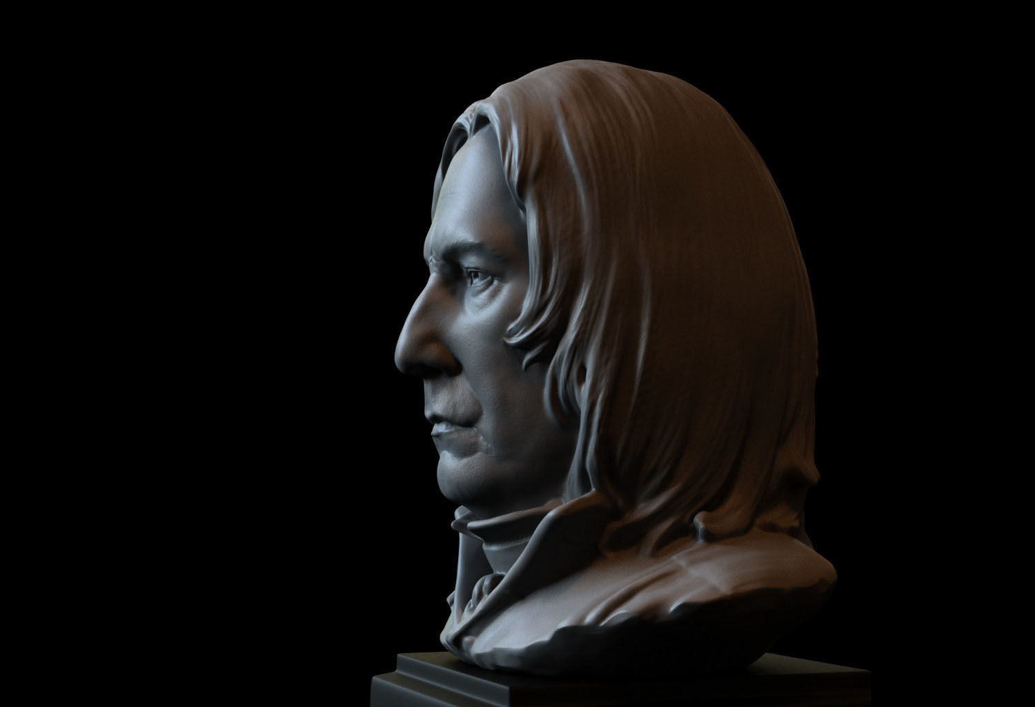 Professor Severus Snape - Alan Rickman - from Harry Potter 3D print model_22