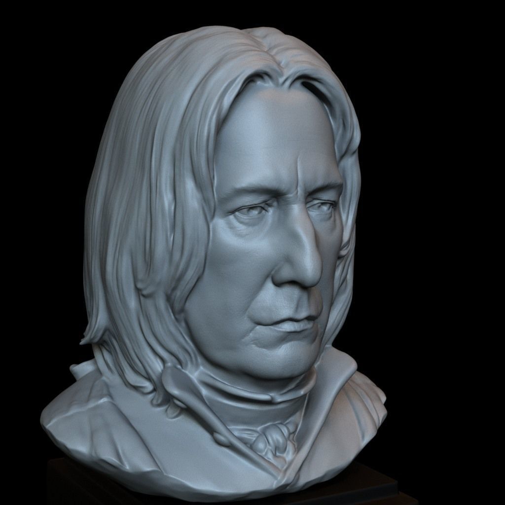Professor Severus Snape - Alan Rickman - from Harry Potter 3D print model_7