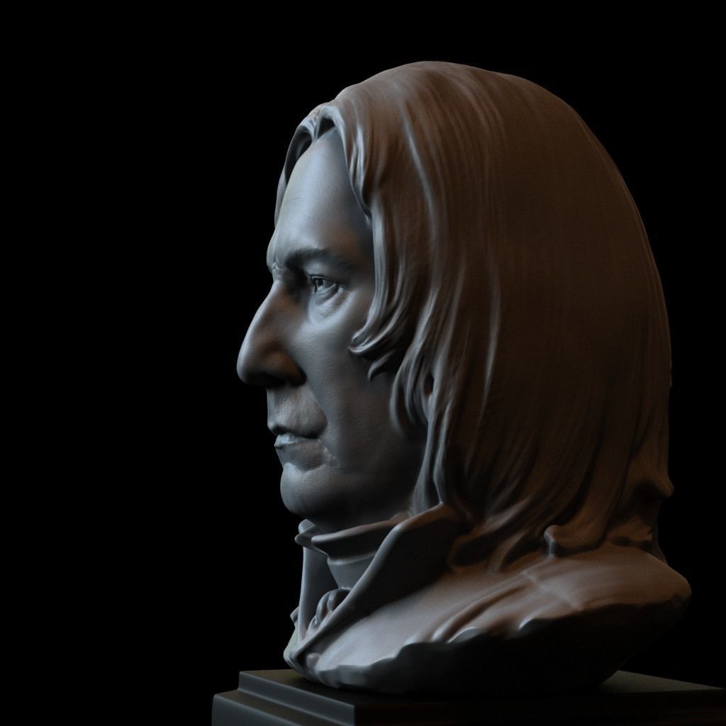 Professor Severus Snape - Alan Rickman - from Harry Potter 3D print model_3