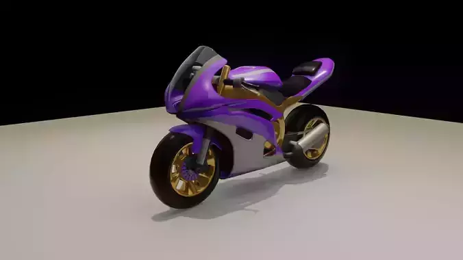 Sports bikes lowpoly