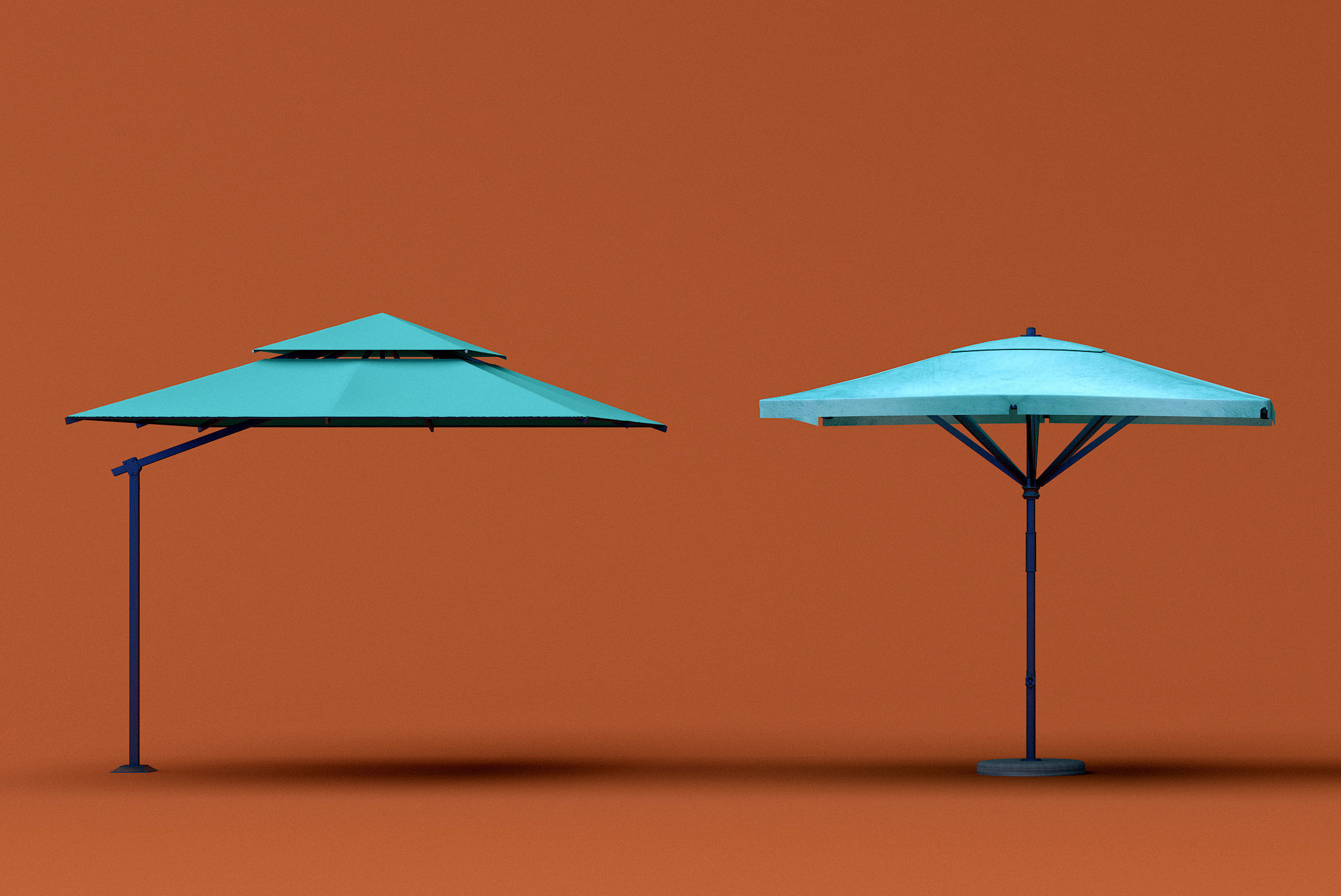 patio umbrella 01 3D model_1