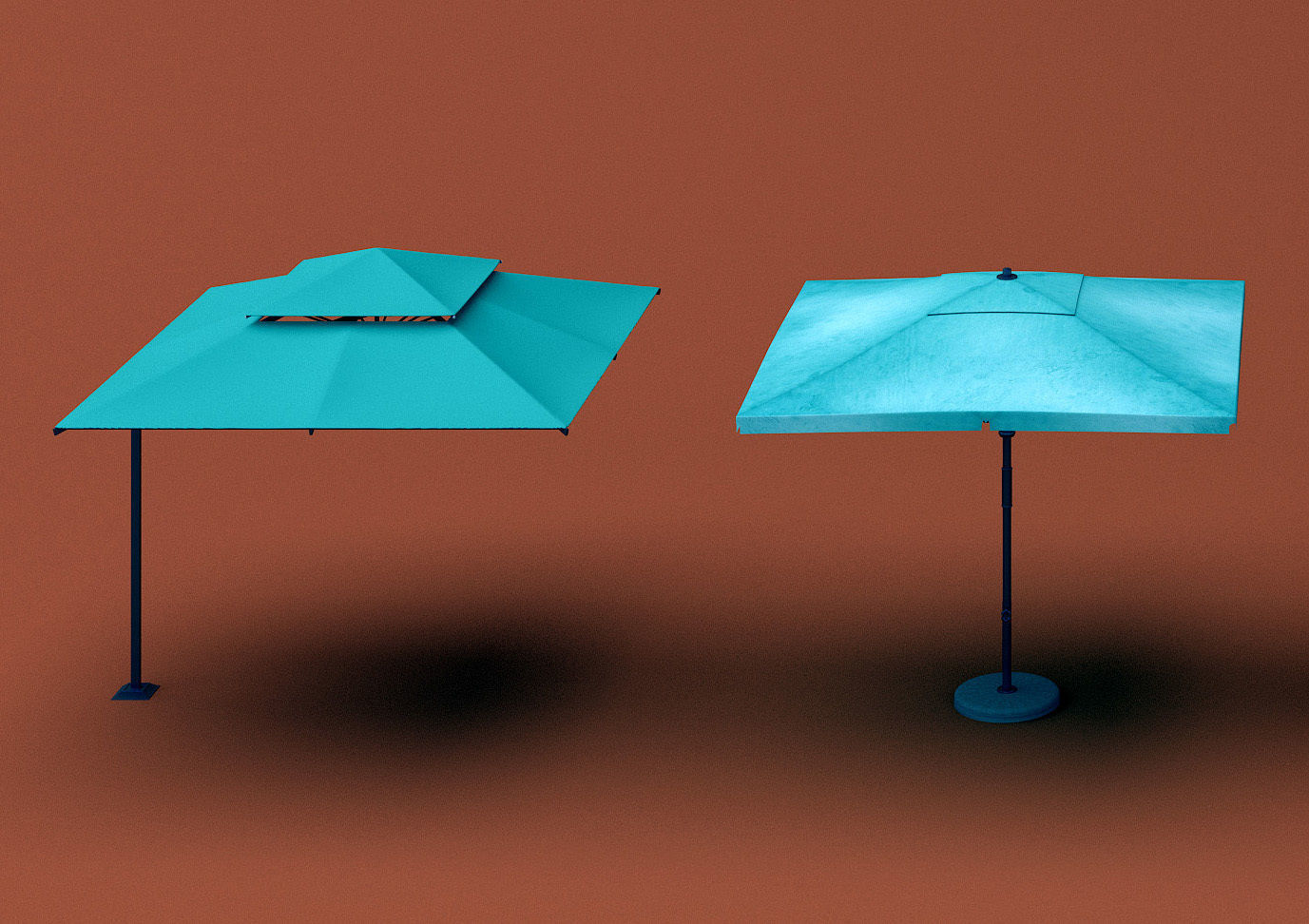 patio umbrella 01 3D model_5