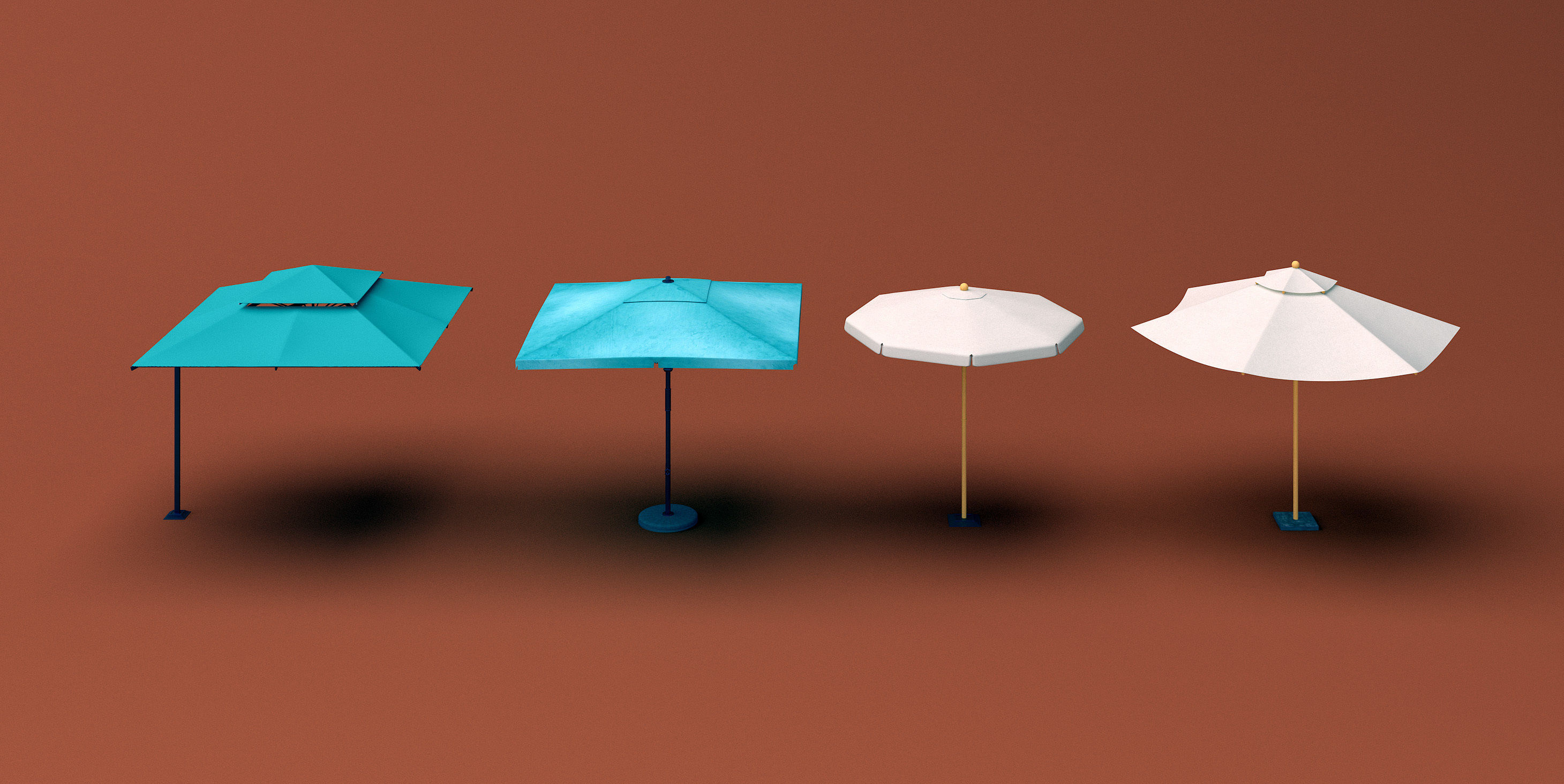 patio umbrella 01 3D model_3