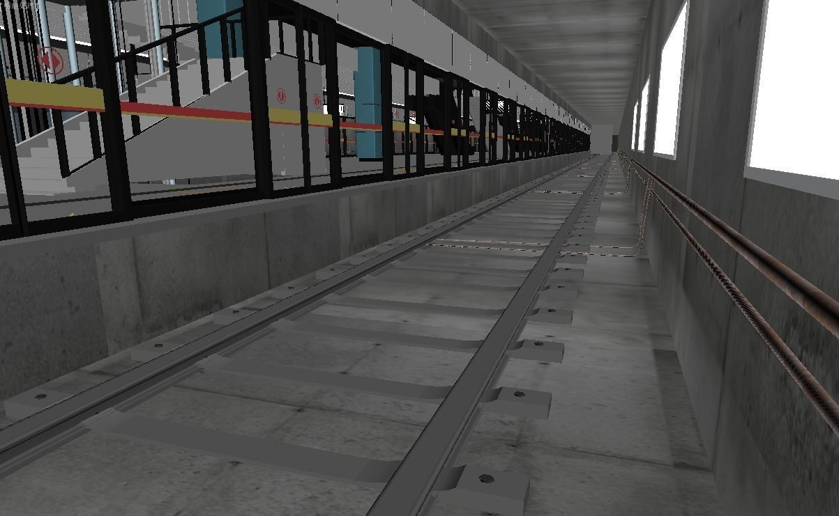 Metro Station 3D model_9