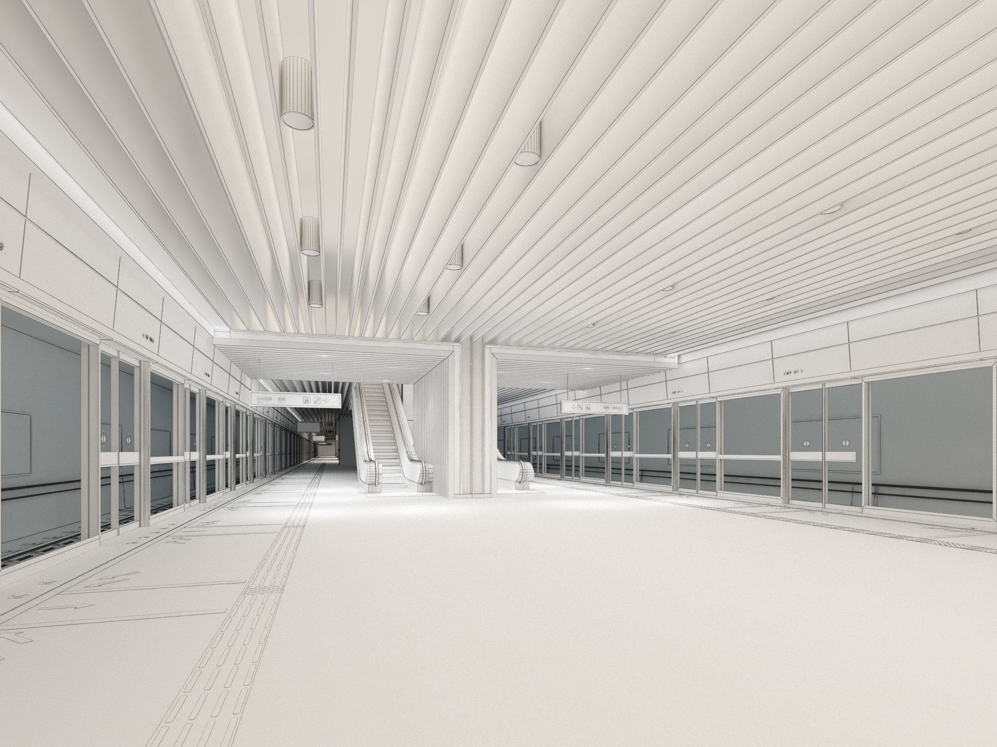 Metro Station 3D model_5