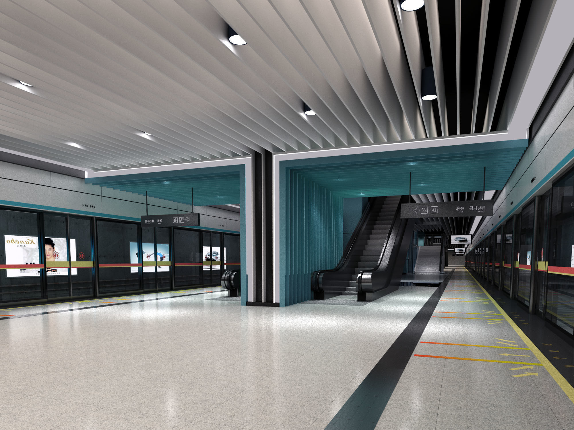 Metro Station 3D model_3