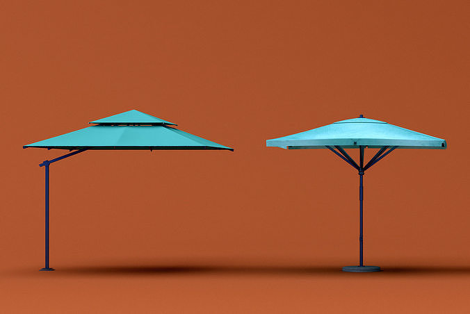 patio umbrella 02 3D model