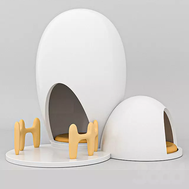 Kindergarten tent 3D print model_0