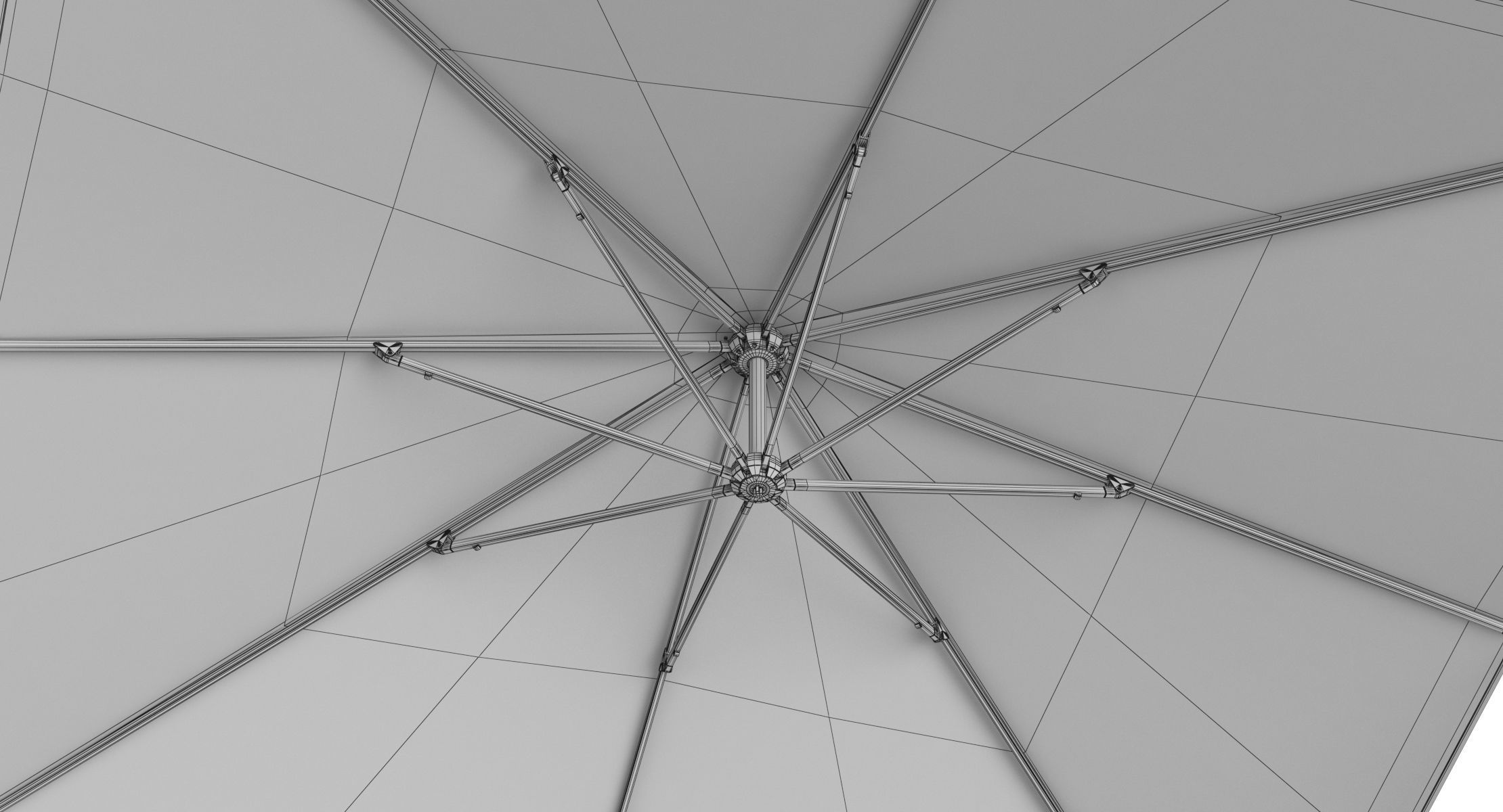 Glatz Sombrano S Plus Patio Umbrella Sunshade 3D model_14