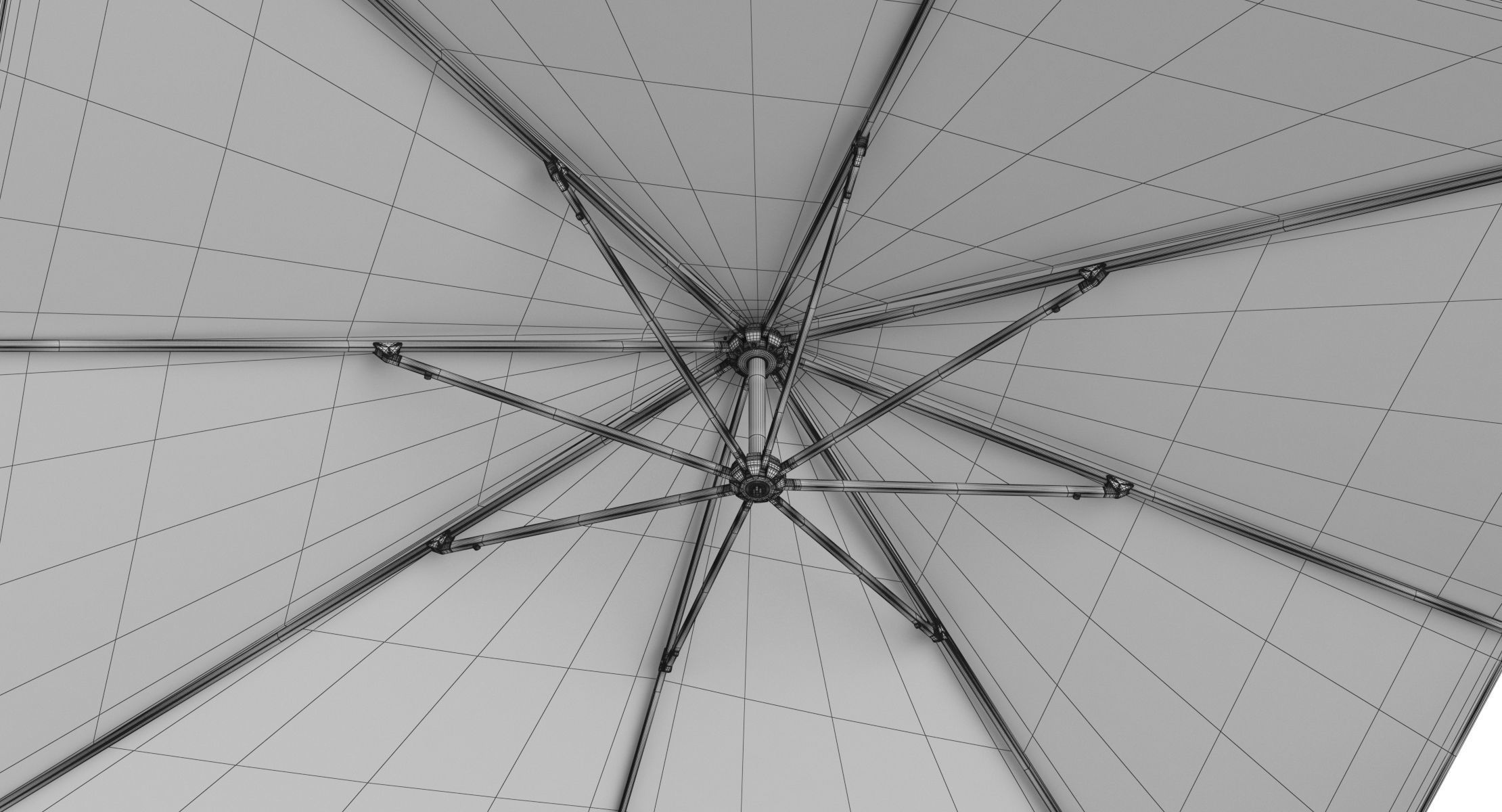 Glatz Sombrano S Plus Patio Umbrella Sunshade 3D model_15