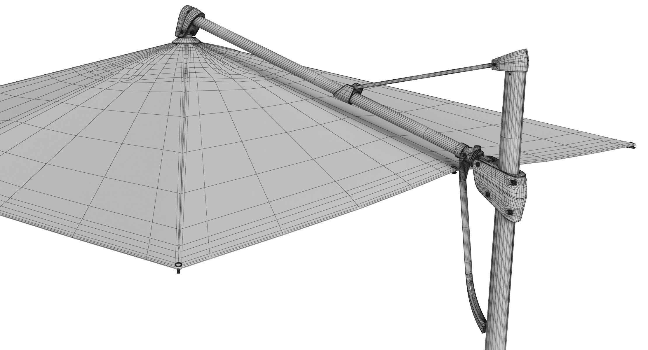 Glatz Sombrano S Plus Patio Umbrella Sunshade 3D model_17