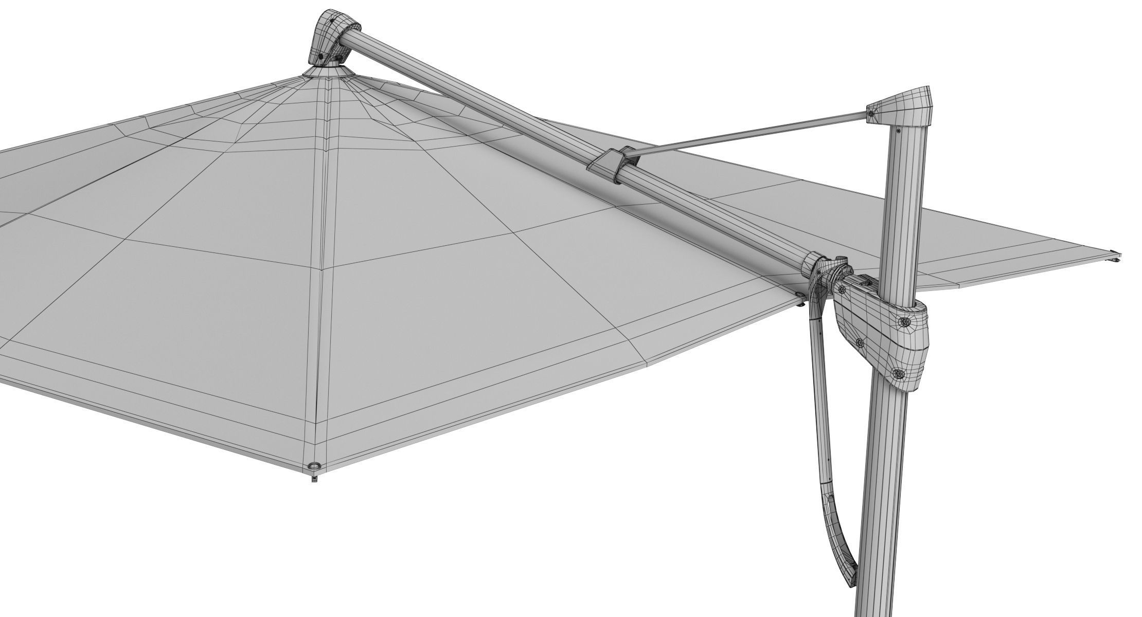 Glatz Sombrano S Plus Patio Umbrella Sunshade 3D model_16