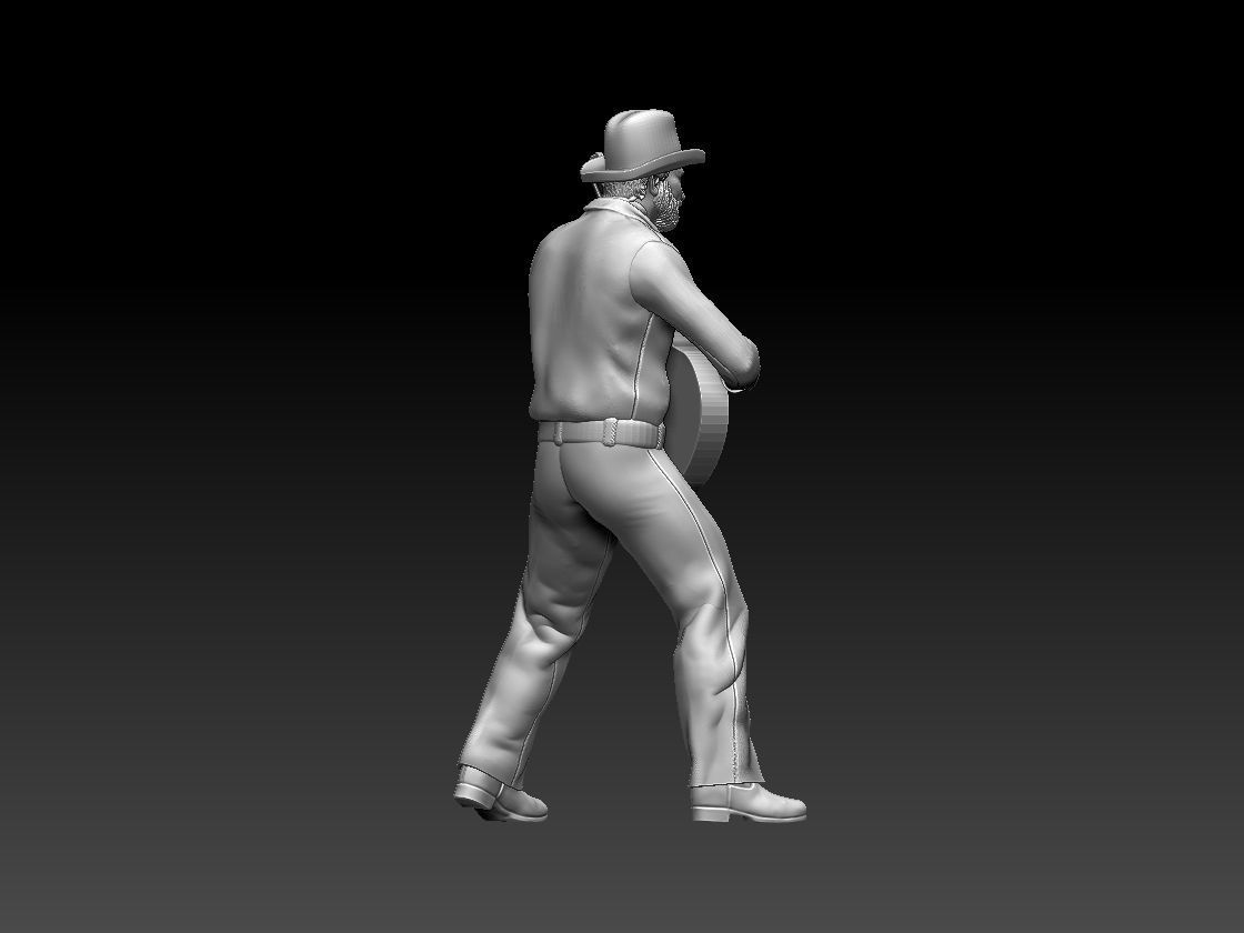 guitar player 3D print model_27