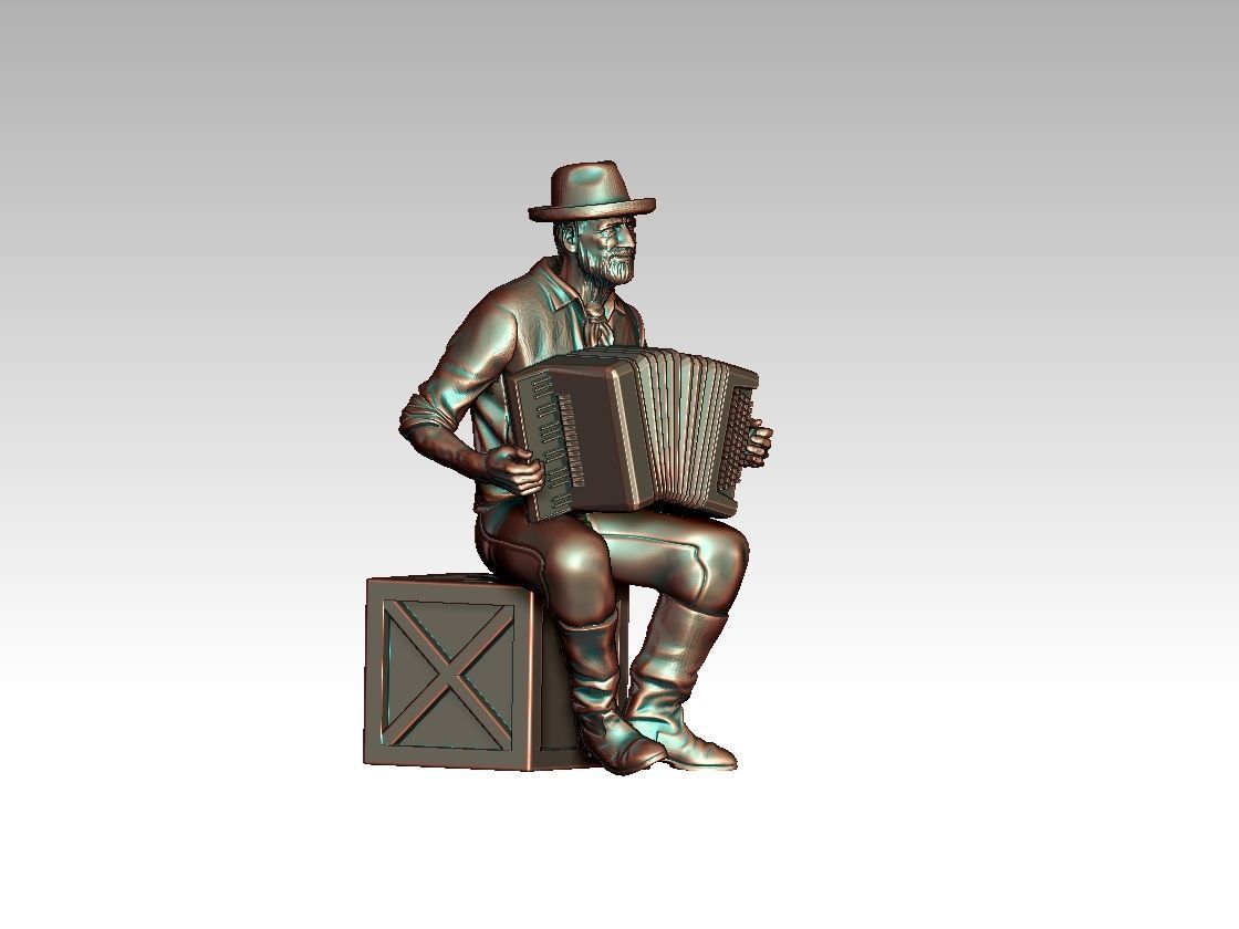 street musician 3D print model_36