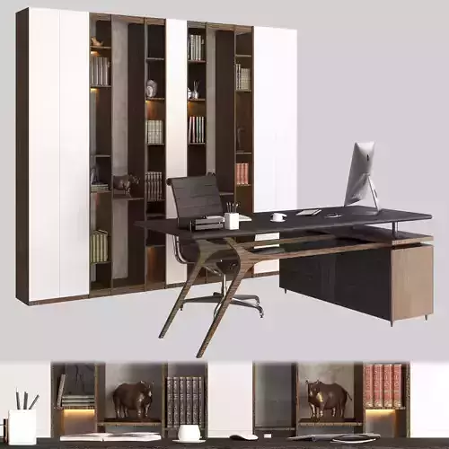 Office Furniture - Set 4 3D model