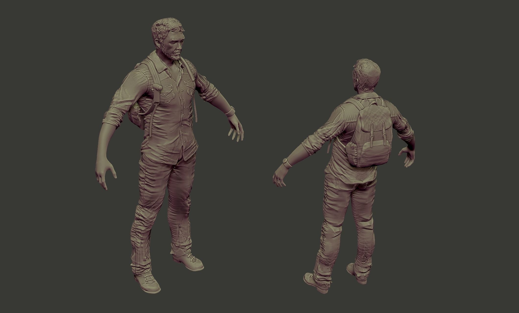 Joel last of us 3D print model_5