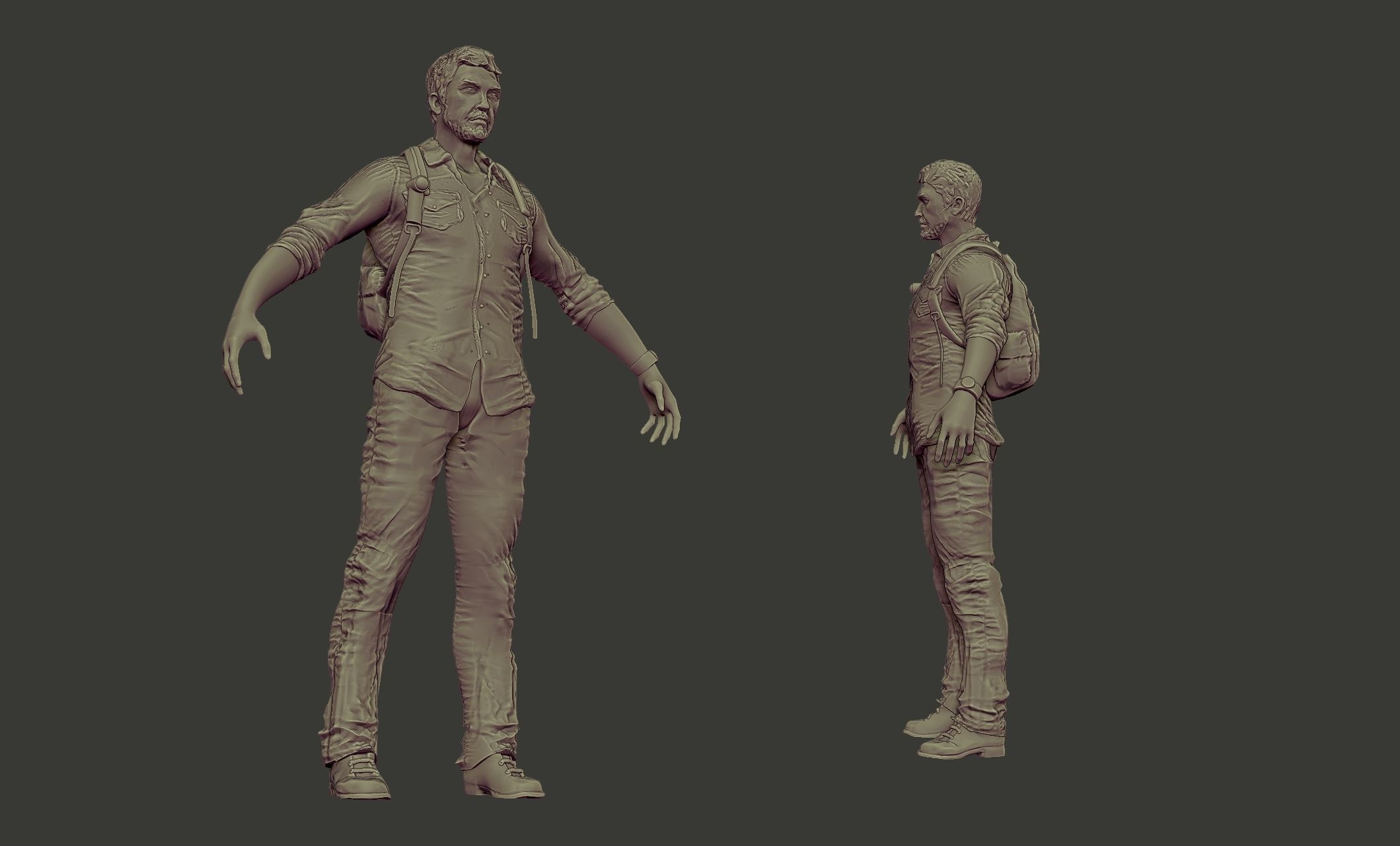 Joel last of us 3D print model_4