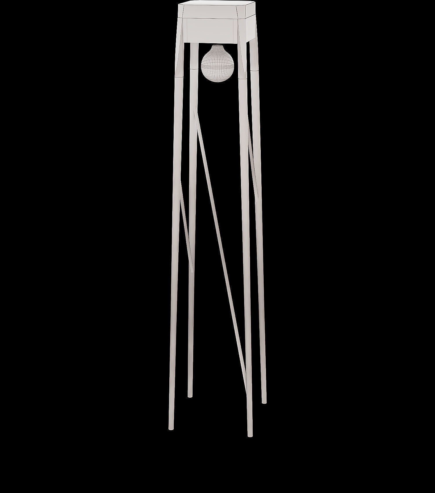 Torchere floor lamp 3D model_5