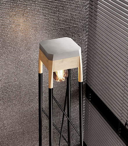 Torchere floor lamp 3D model