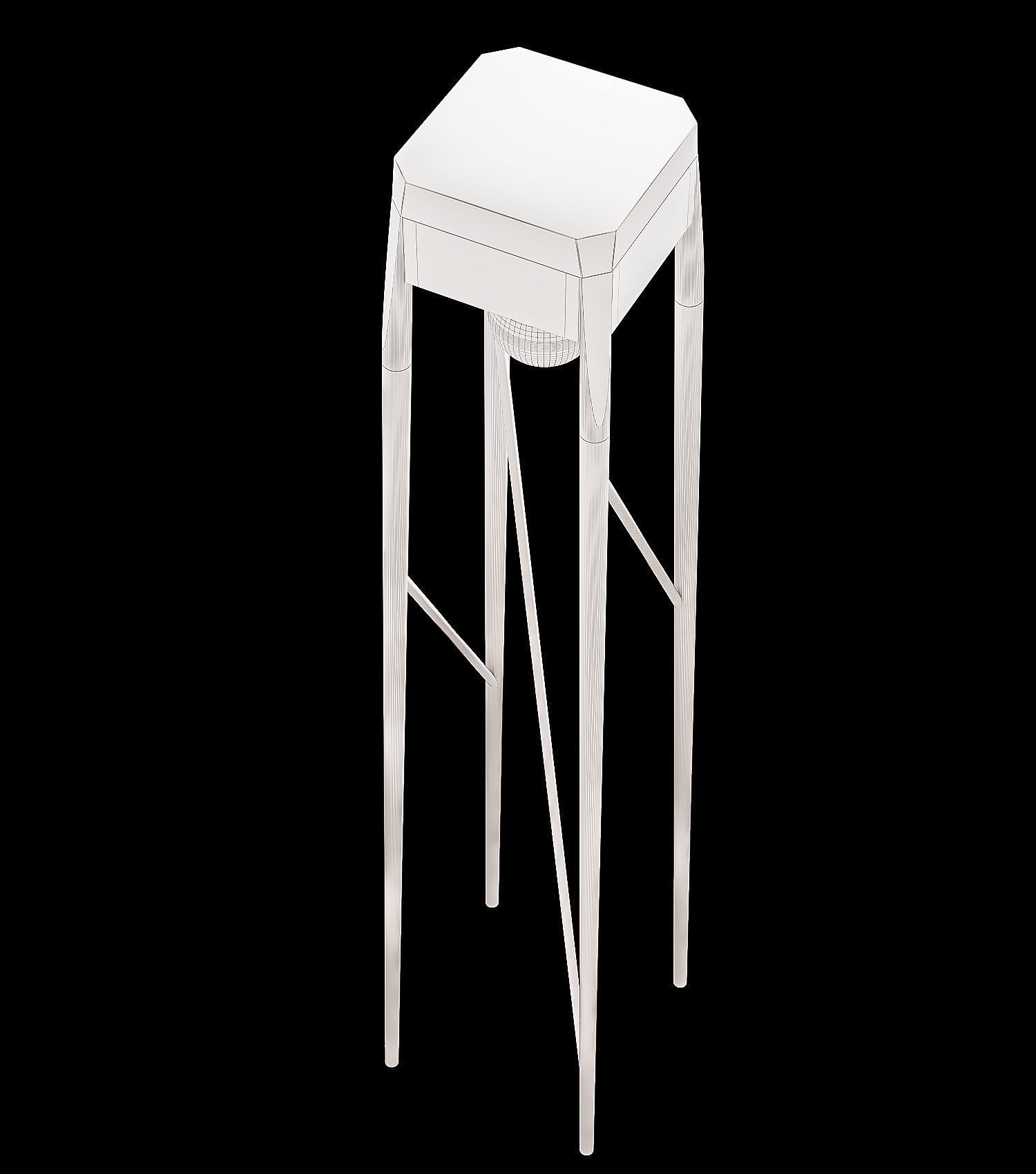 Torchere floor lamp 3D model_6