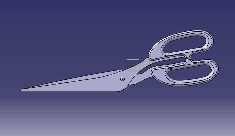 Scissor pair of scissors 3D print model_31
