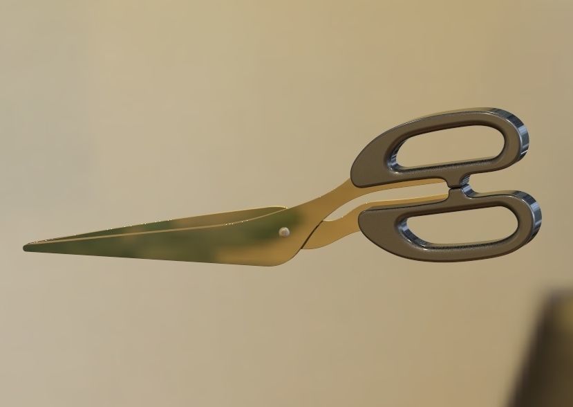 Scissor pair of scissors 3D print model_24