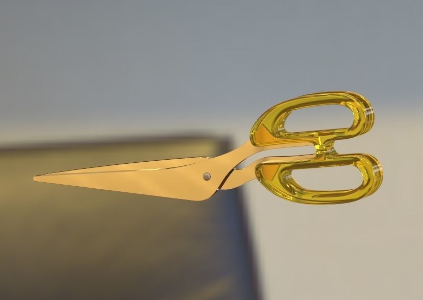 Scissor pair of scissors 3D print model_19