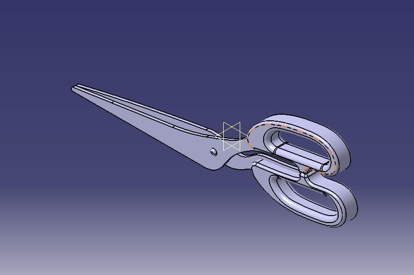 Scissor pair of scissors 3D print model_33