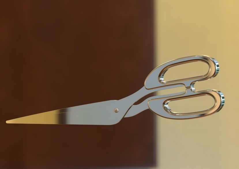 Scissor pair of scissors 3D print model_15