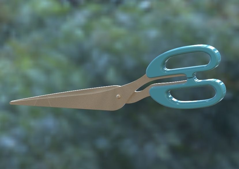Scissor pair of scissors 3D print model_8