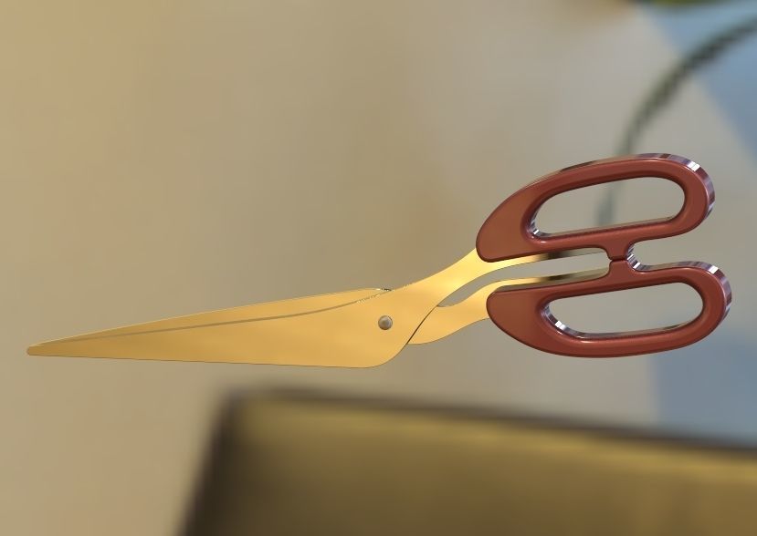 Scissor pair of scissors 3D print model_26
