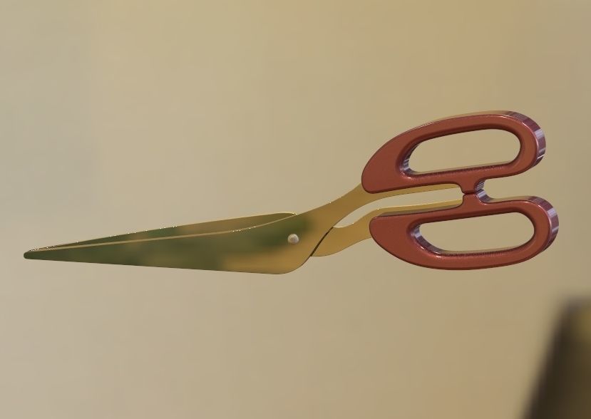 Scissor pair of scissors 3D print model_25