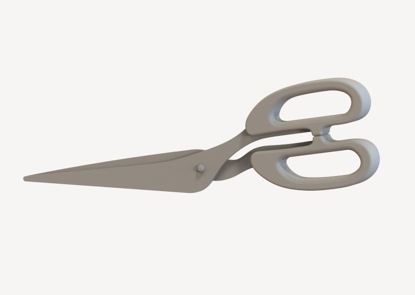 Scissor pair of scissors 3D print model_4
