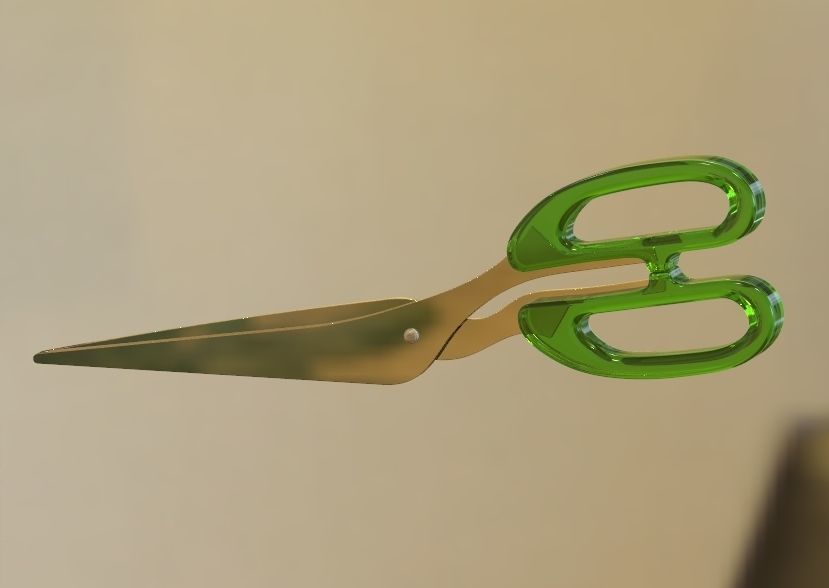 Scissor pair of scissors 3D print model_23