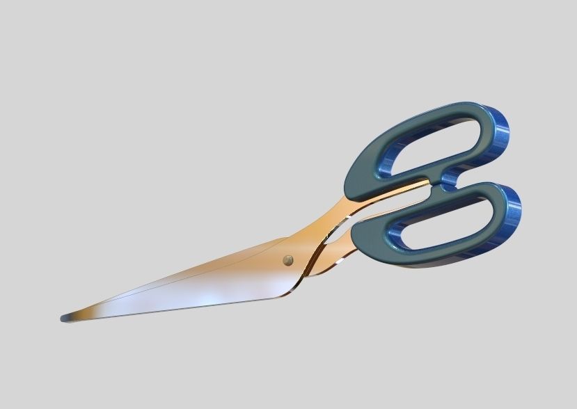 Scissor pair of scissors 3D print model_30