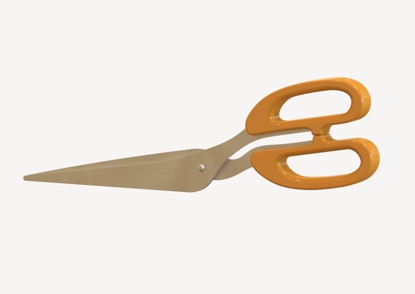 Scissor pair of scissors 3D print model_5