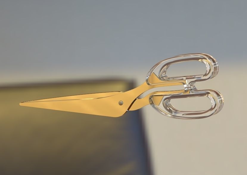 Scissor pair of scissors 3D print model_18