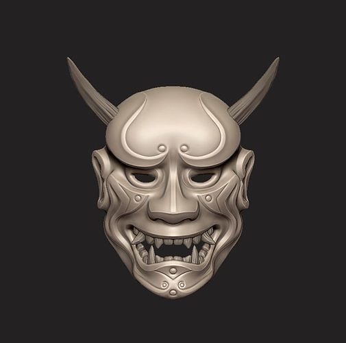 Devil Mask Hannya 3D print model 3D print model