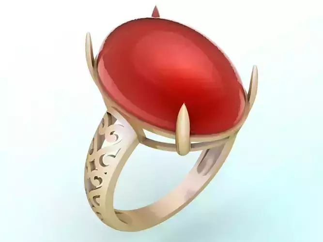 Gemstone Rings - Oval stone ring - Womens Rings